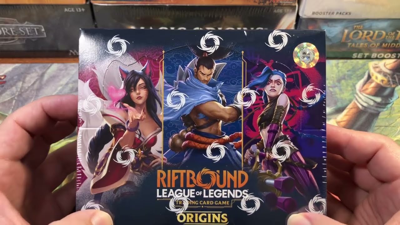 Открытие коробки с бустерами RiftBound Origins / Распаковка. Первый взгляд на новую ККИ Rift Bound.