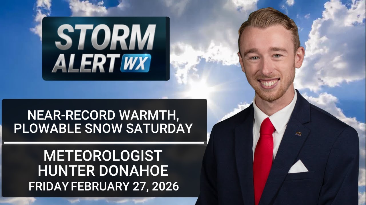 Near-record warmth Friday, snowy Saturday