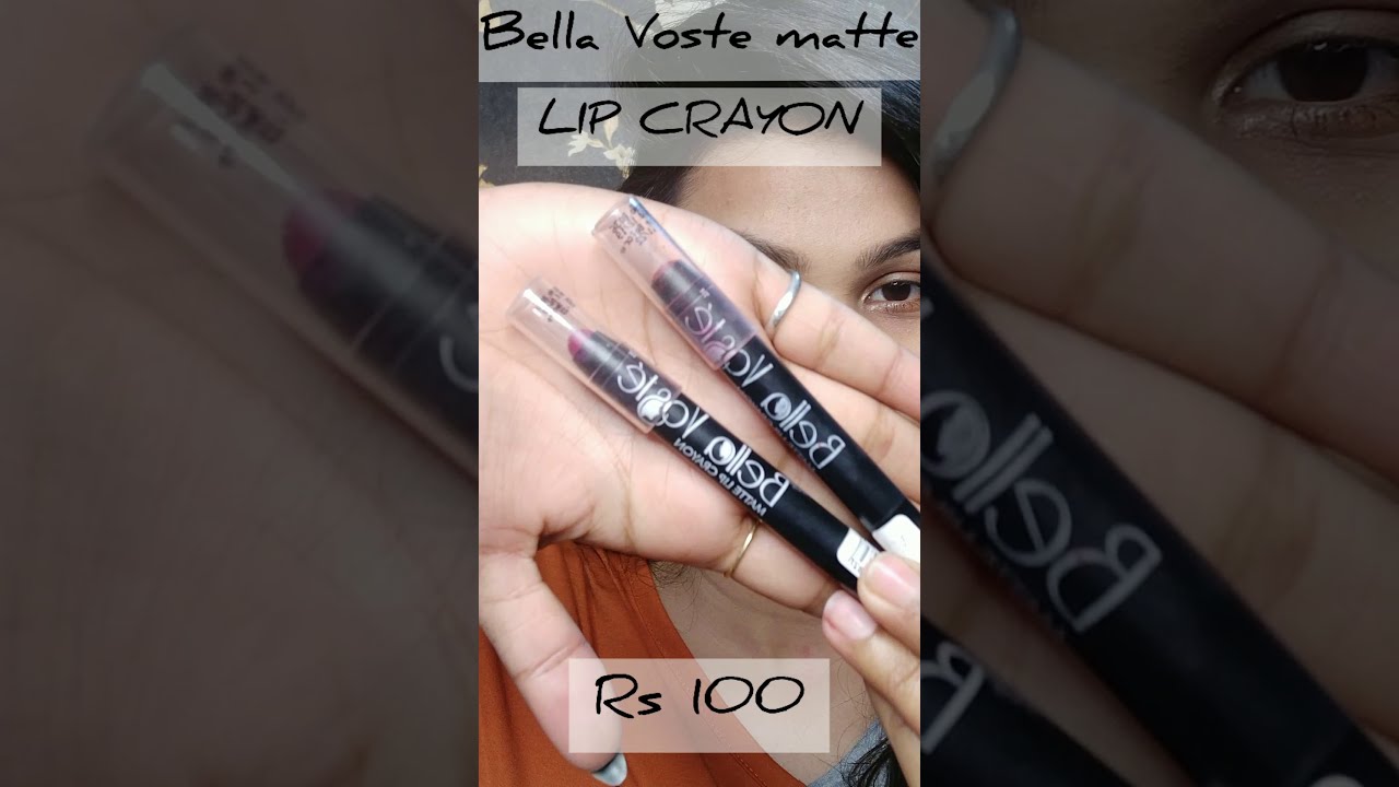 Bella Voste Matte Lip Crayon / Affordable matte lip crayon ₹100 #shorts #youtubeshorts