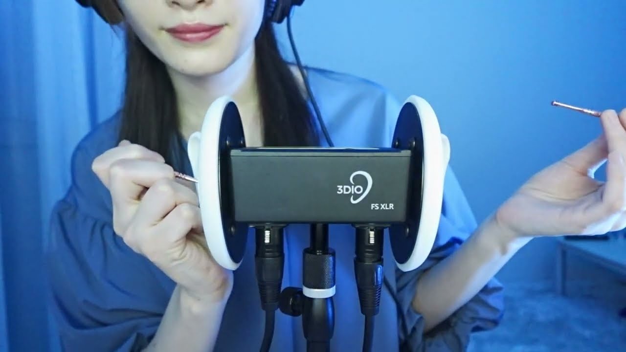 【ASMR】極上の４種のステンレス耳かきフルコース✨　ゴリゴリ鼓膜が好きなひとは見て🥰　【3Dio】