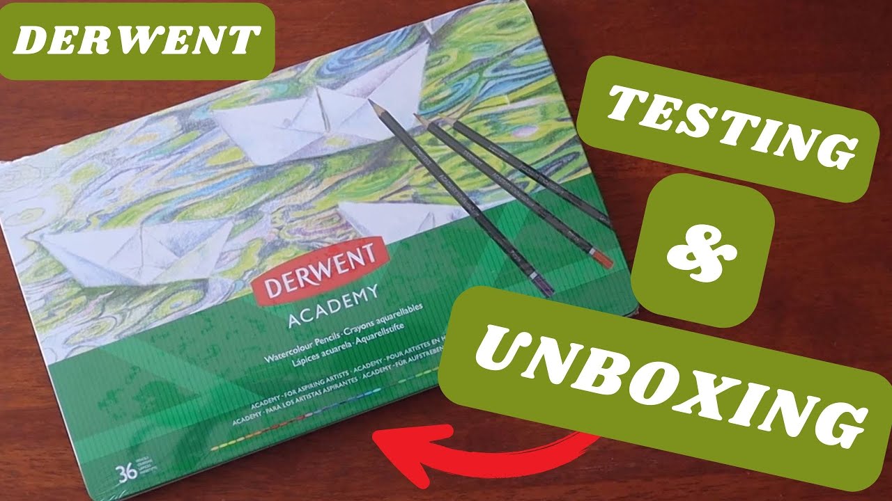 Unboxing and Testing Derwent Academy Watercolour Pencils
