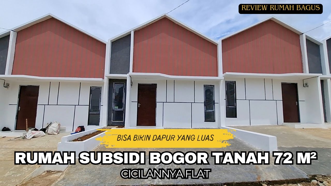 Rumah Subsidi cibungbulang Town Hill Bogor Tanah Luas 72m² Bisa punya Dapur Lega