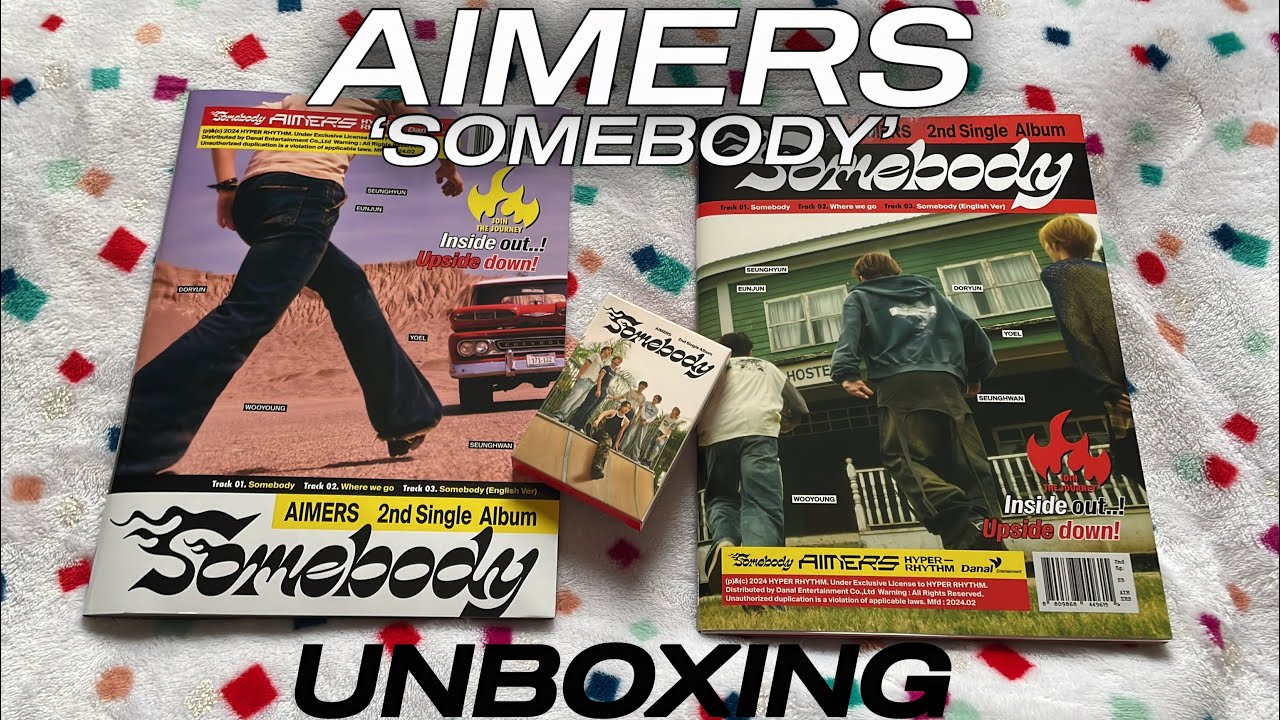 unboxing | aimers 2nd single album ‘somebody’ scene #1 ver + scene #2 ver + nemo ver