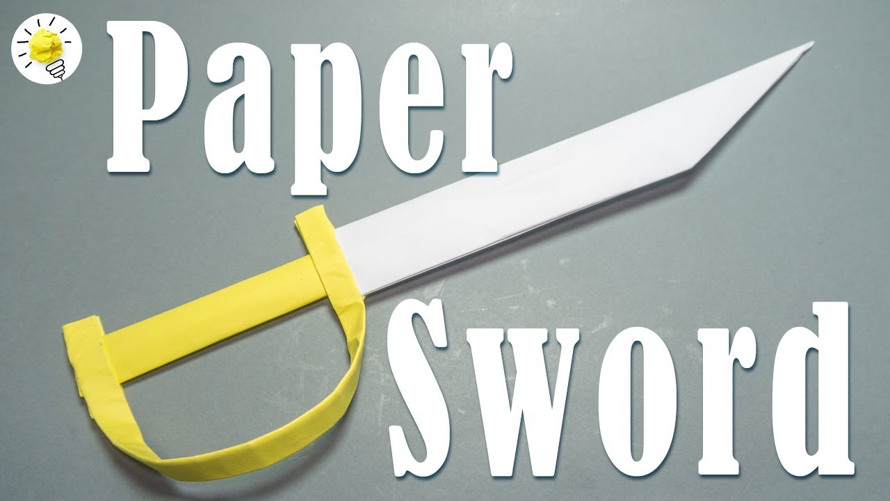 Papierschwert basteln | Papier Schwert basteln | Spaß beim Basteln | Anleitung für Papier Waffen