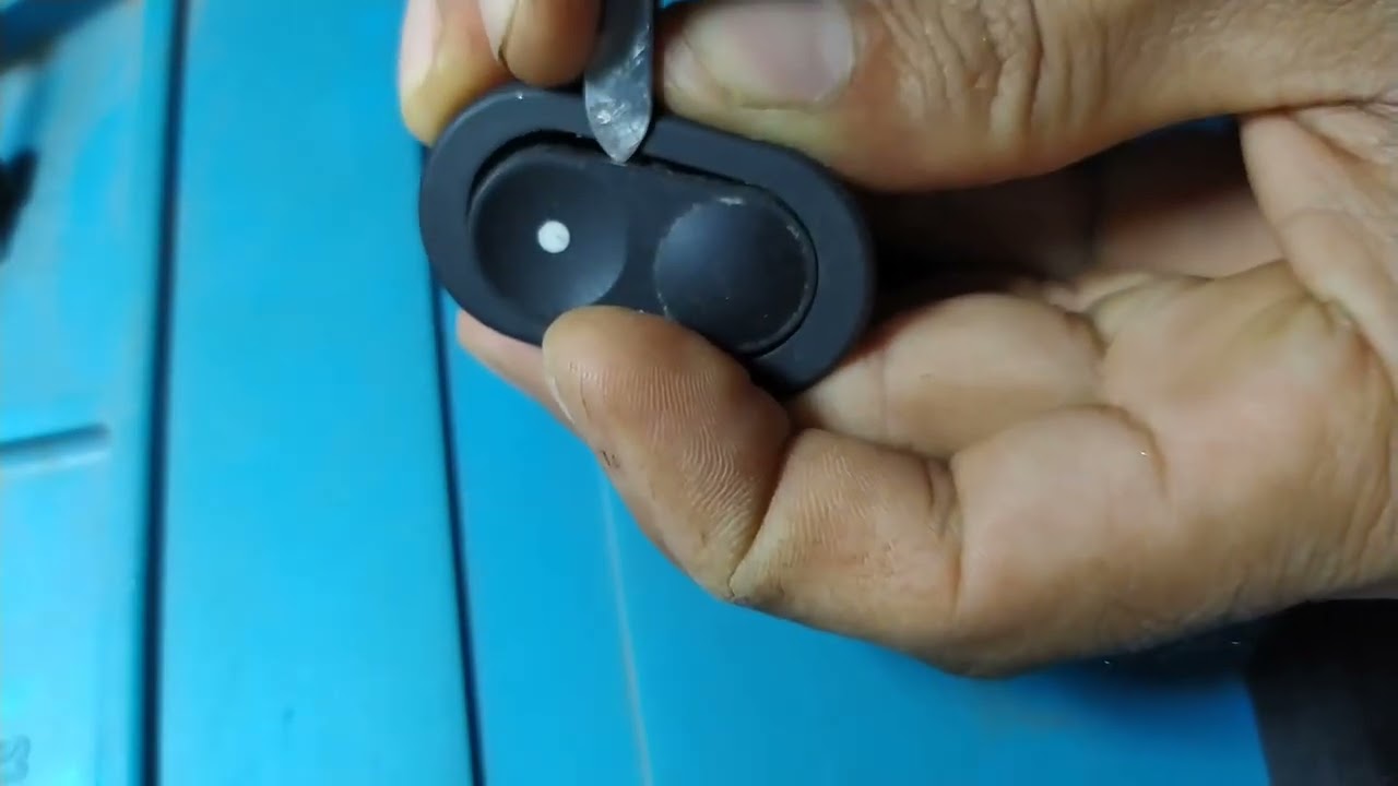 Como trocar iluminação do botão de vidro e trava elétrica.