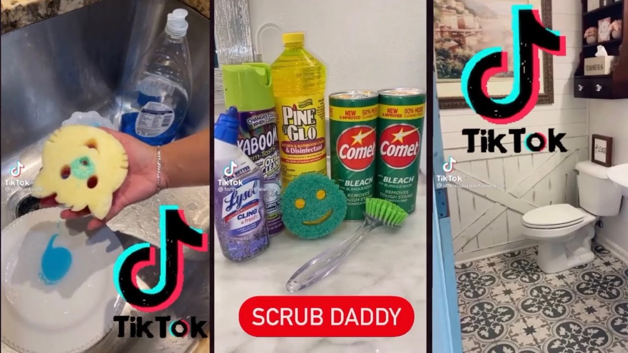Cleaning Tiktok videos scrub daddy 🧽❗️