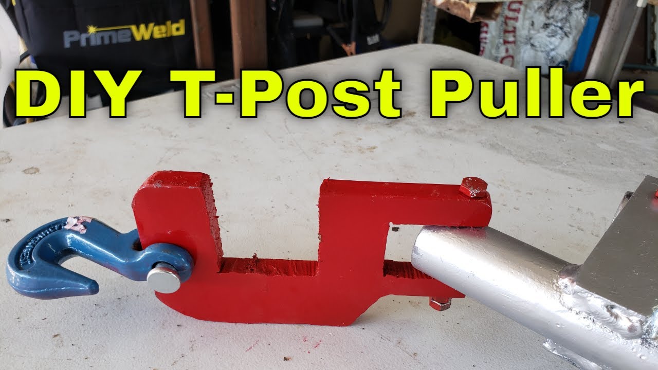 How to build a T Post puller remover tool from scrap metal : Diy welding project invention