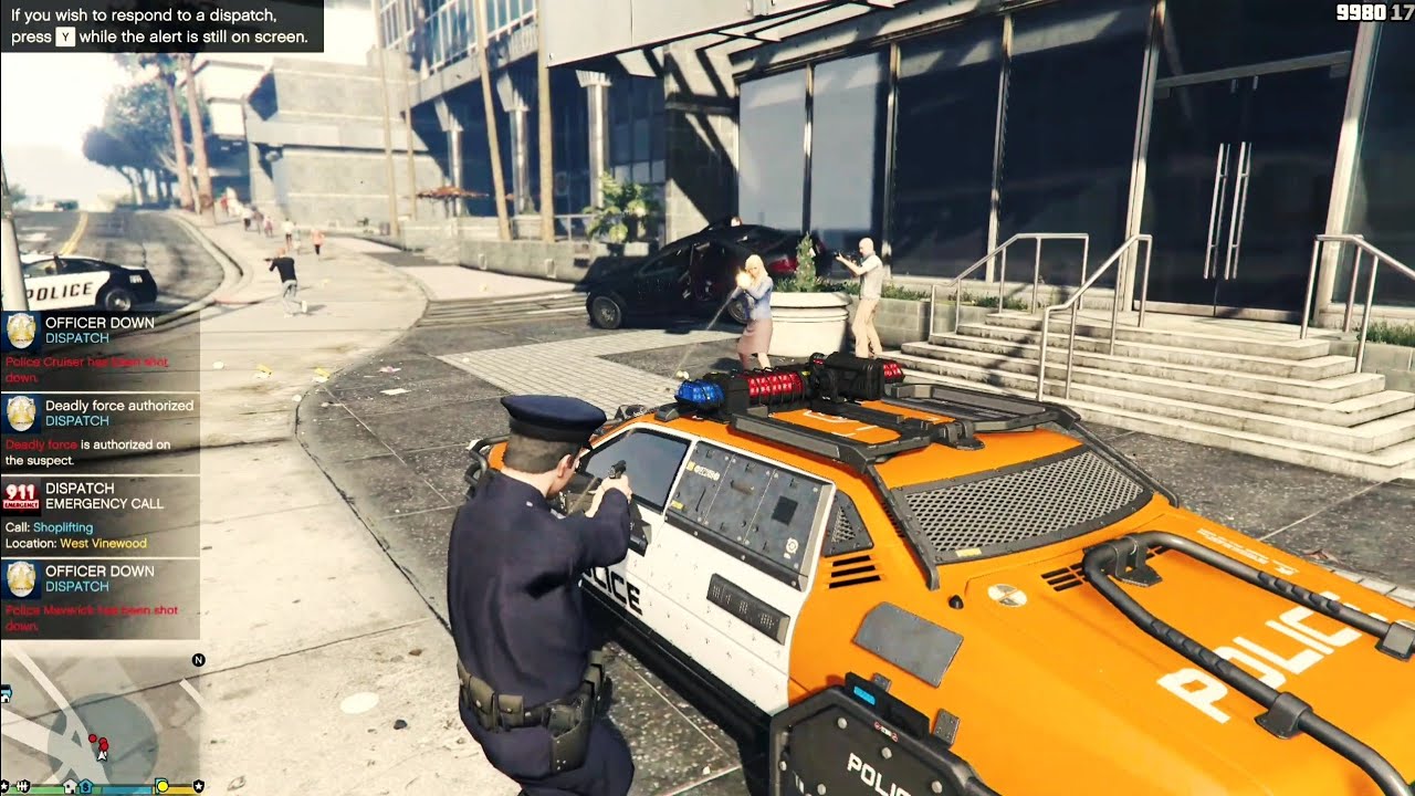 GTA V : Day 218 in LSPD | Biggest Bank Robbery in Los Santos l Playing GTA 5 As A Police Officer P 1