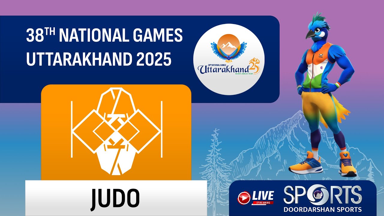 LIVE - Finals; Judo - 38th National Games 2025 Uttarakhand