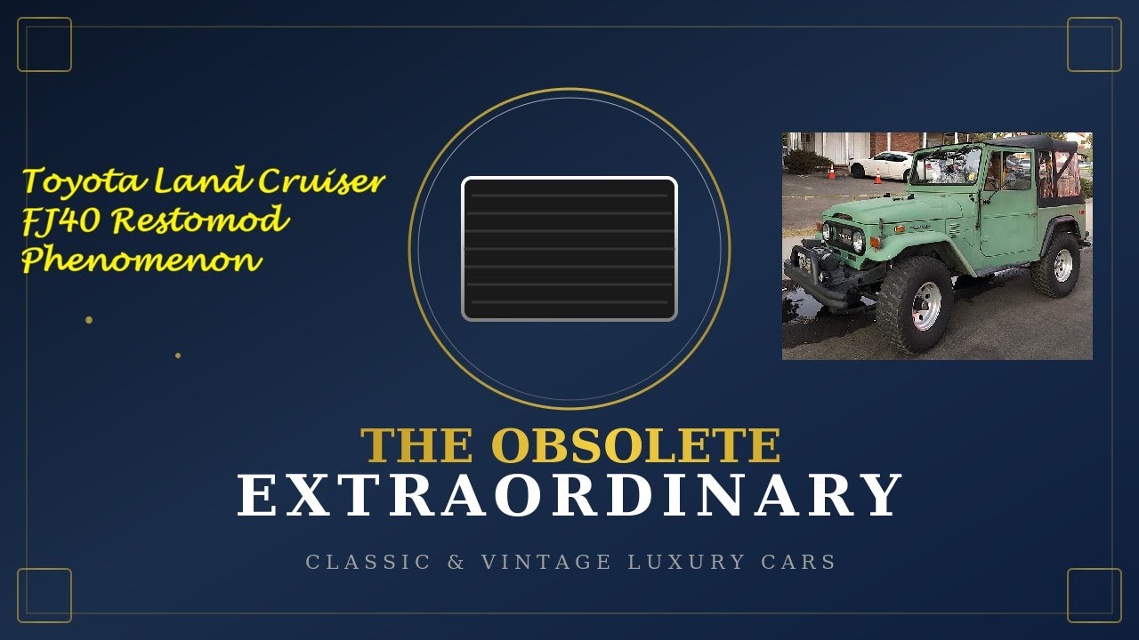 The $200,000 Classic: Inside the Toyota Land Cruiser FJ40 Restomod Phenomenon | Classic Cars - Ep 1