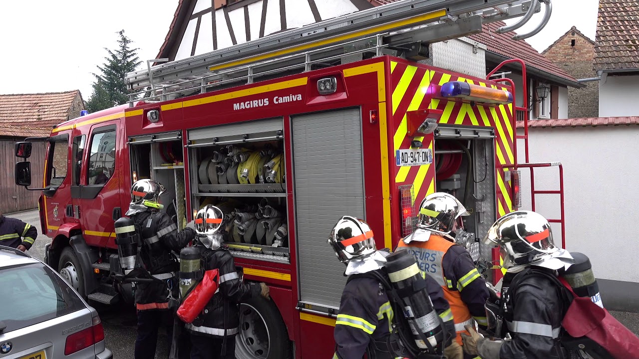 Manoeuvre incendie Schnersheim 9 septembre 2017
