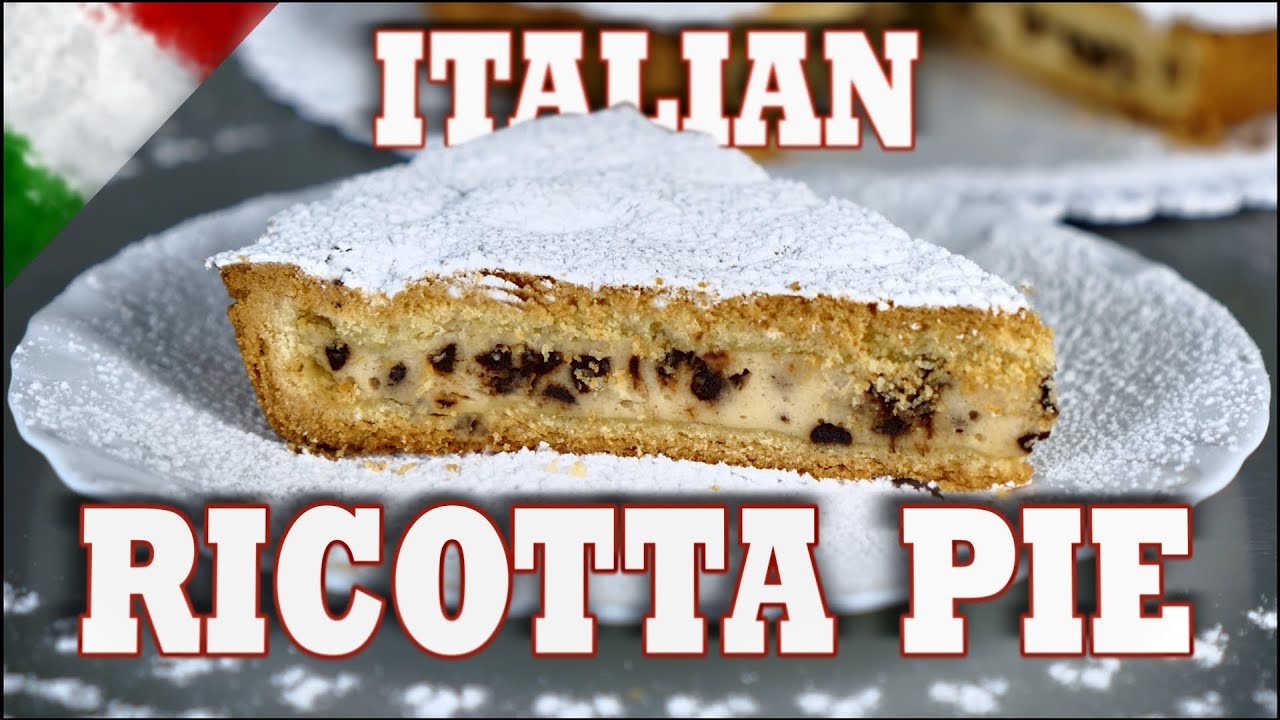 Italian Ricotta Pie With Chocolate Chips [Classic Italian Cheese Pie]