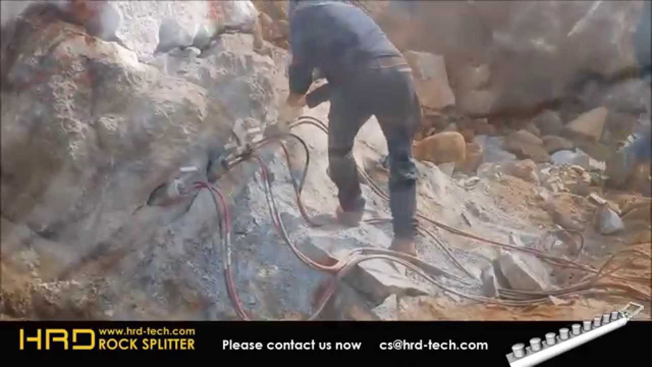 Rock Splitting Video by HRD Tech