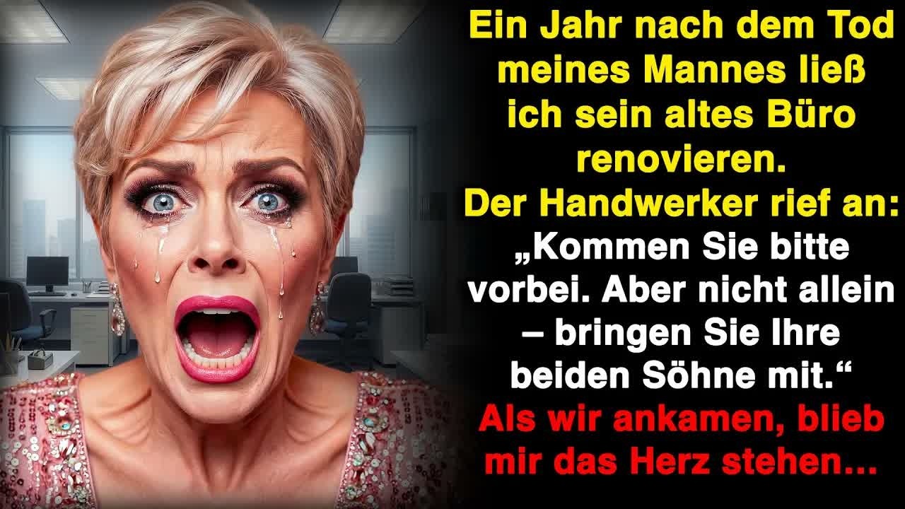 „Kommen Sie nicht allein!“ sagte der Handwerker nach der Arbeit im Büro meines verstorbenen M