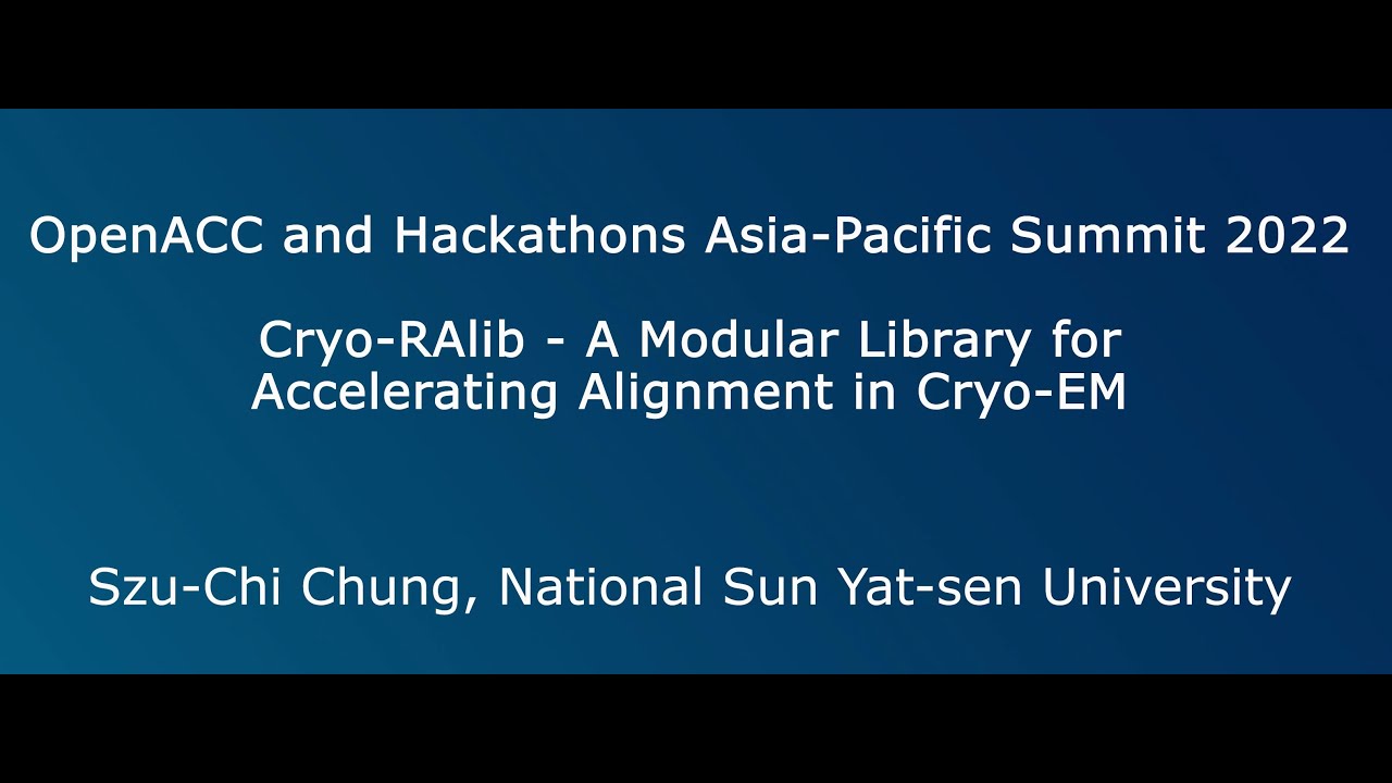 Cryo-RALib - A Modular Library for Accelerating Alignment in Cryo-EM