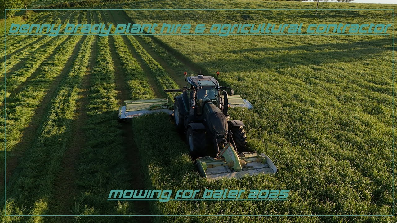 Benndy Brady Plant Hire & Agricultural Contractor Mowing For Baler 2025