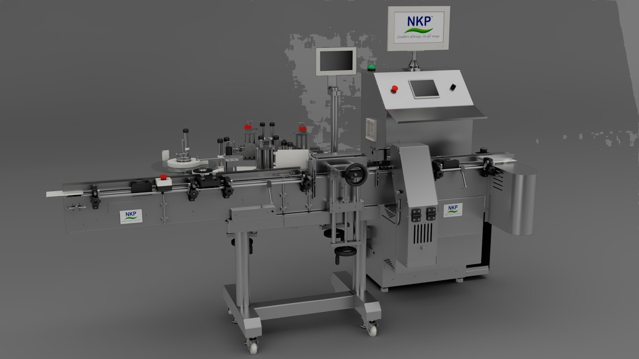 Automatic Self Adhesive Vertical Labelling Machine With Camera Inspection and Rejection-ATL 250CR