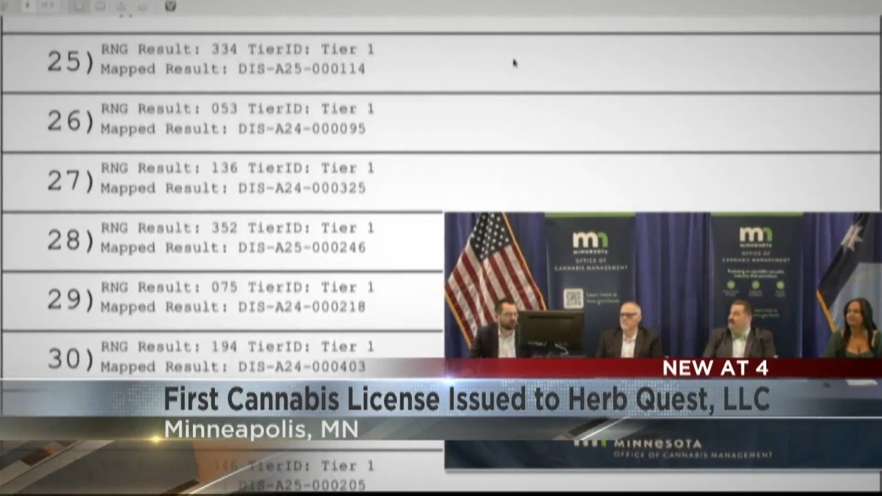First cannabis license issued to Minnesota business