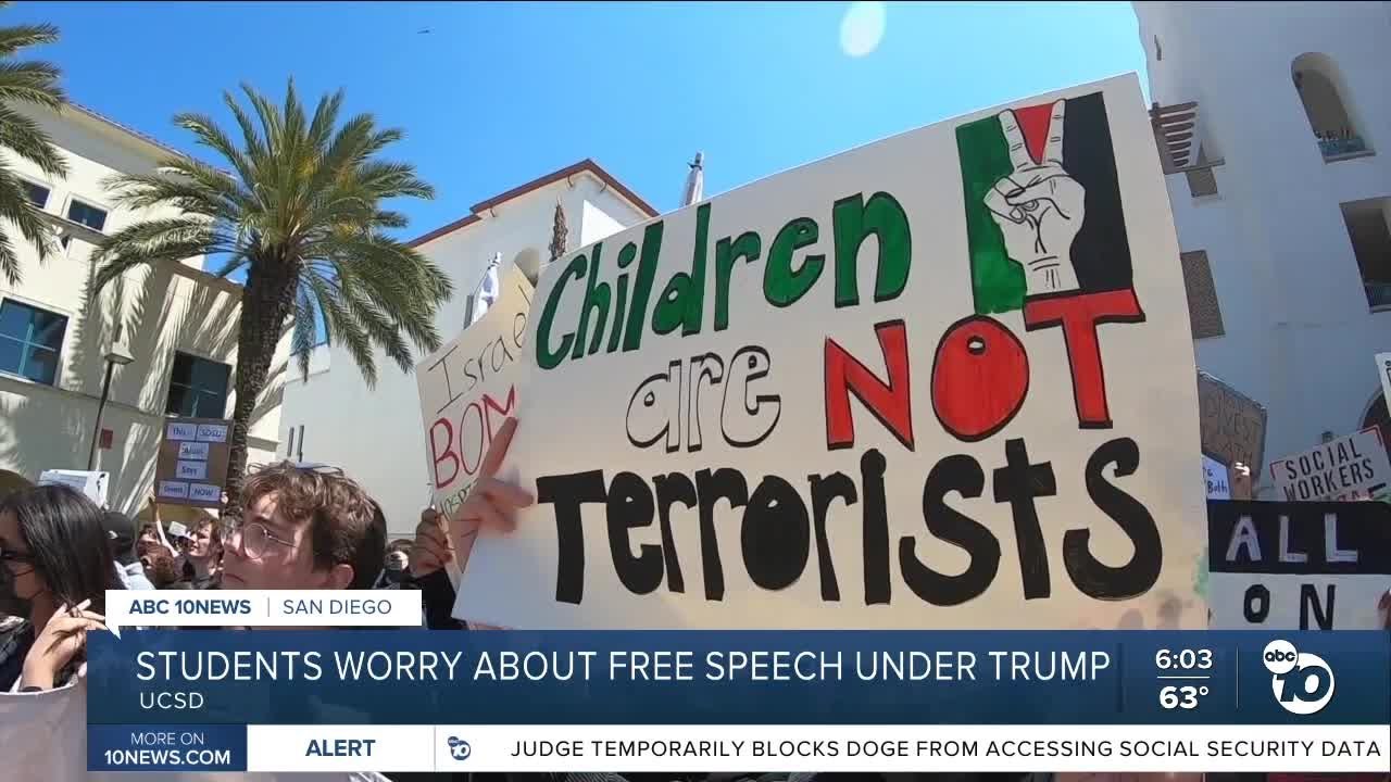 UCSD Students discuss Trump's crackdown on pro-Palestine protestors