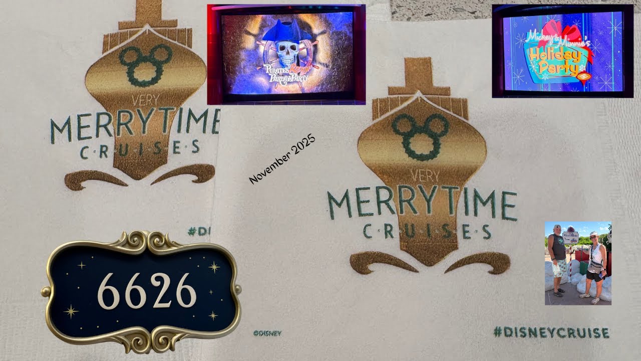 Disney's Merrytime Cruise November 2025 with a stateroom 6626 tour