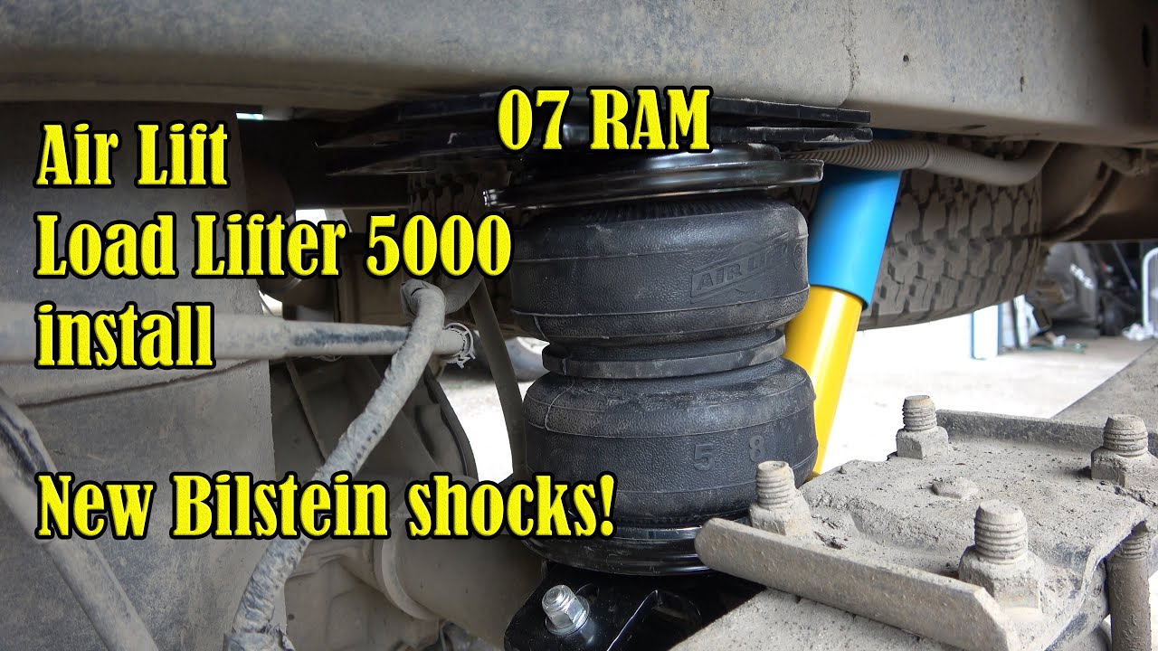 2007 Dodge Ram Bilstein Shocks and Air Lift Loadlifter 5000 Install