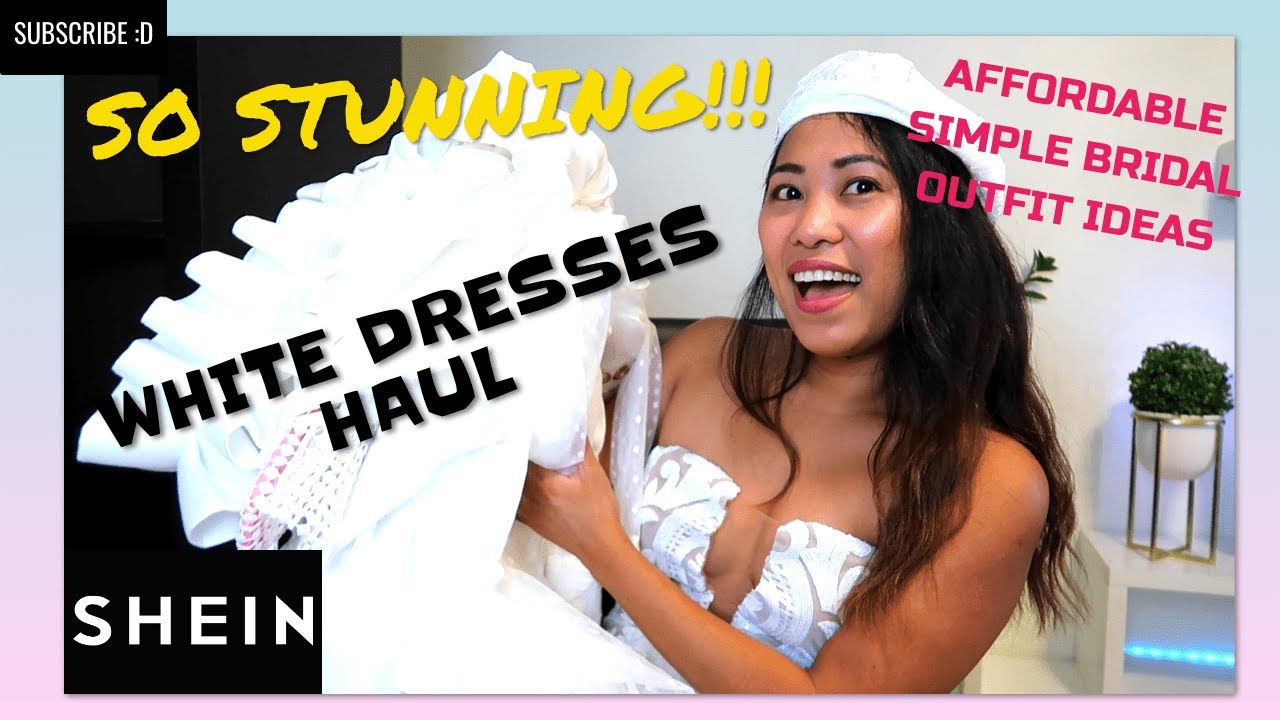 WHITE DRESSES HAUL FROM SHEIN! SO FAB!