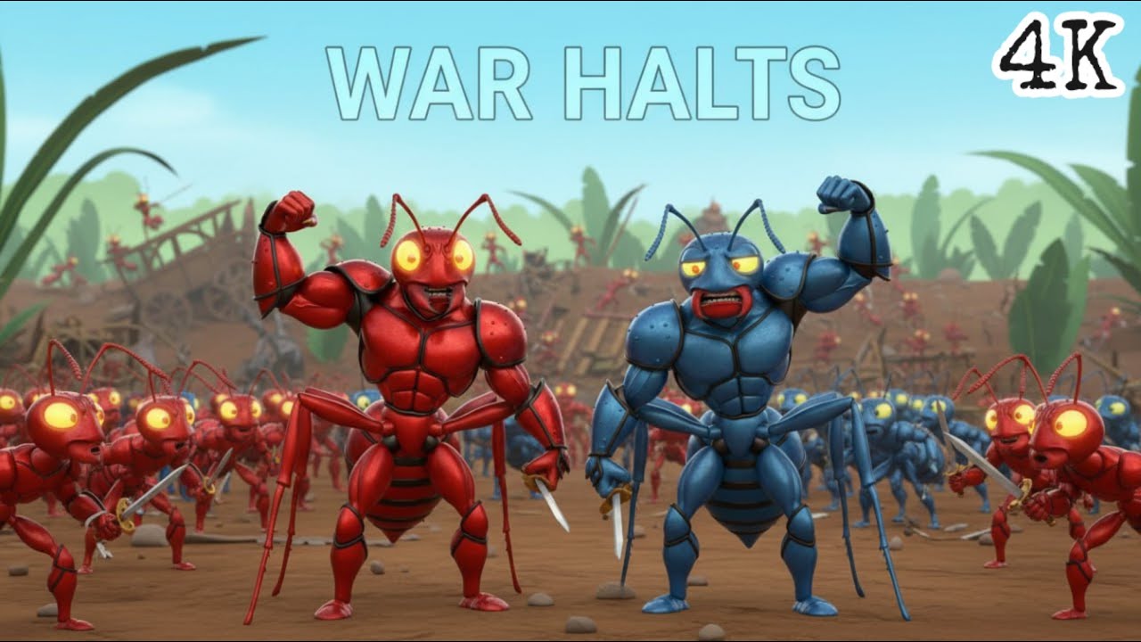 The Ant Fortress That Started a War! Red vs Black Ants (3D Animation)