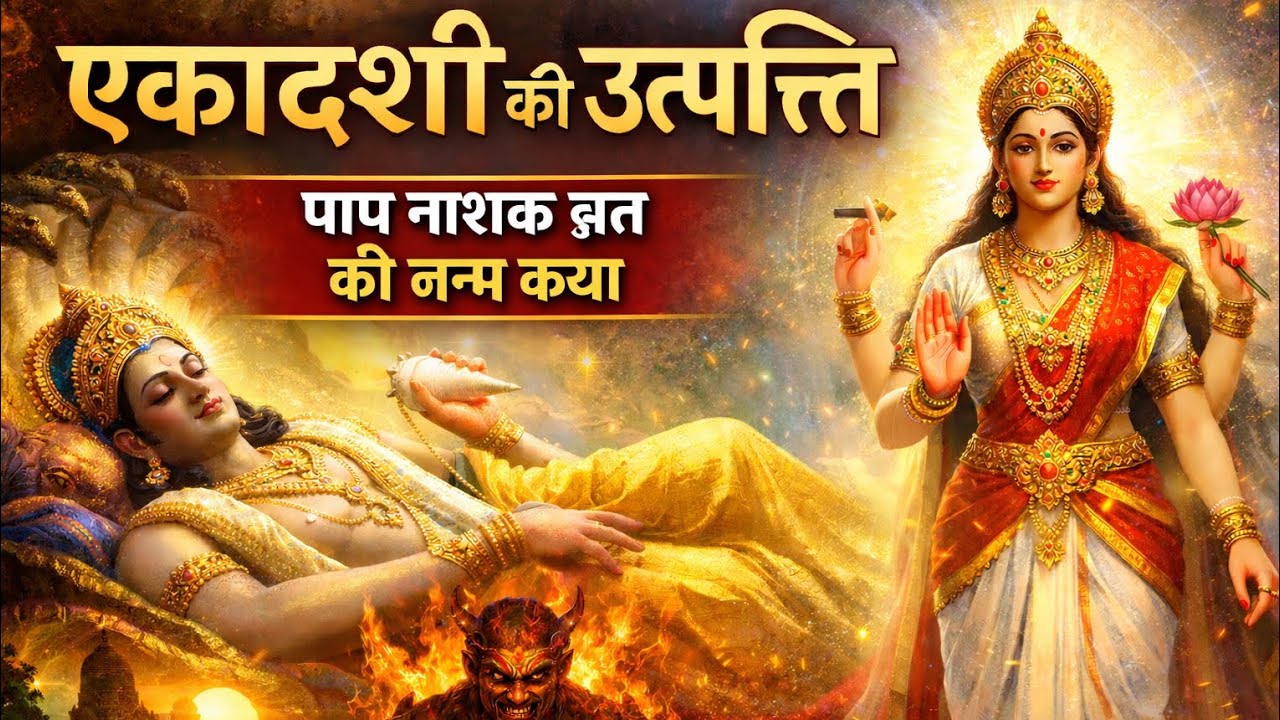 एकादशीकीउत्पत्ति#उत्पन्नाएकादशी#एकादशीव्रतकथा#विष्णुकथा#सनातनधर्म#धार्मिककथा#पुराणकथा#व्रतकथा#vedic 