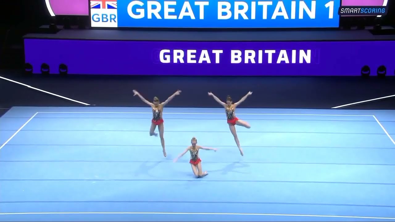 2022 WG Balance Qualifying (12-18) - Chloe, Charlotte, Imogen - World Acrobatics - GBR - Richmond