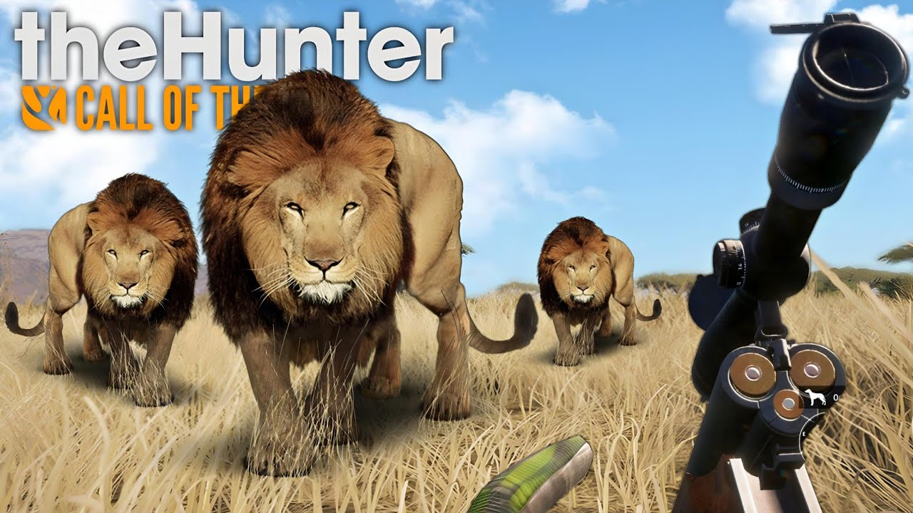 CAÇA AOS LEÕES NA SAVANA AFRICANA! ( DEU RUIM ) - The Hunter Call Of The Wild
