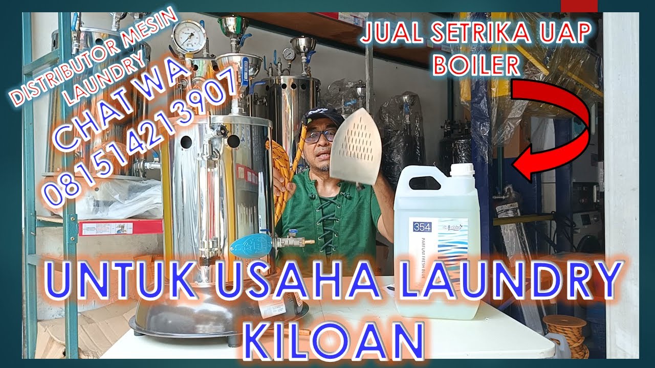 Jual Setrika Uap Boiler Terbaik untuk Usaha Laundry Kiloan – Pakaian Cepat Licin & Rapi
