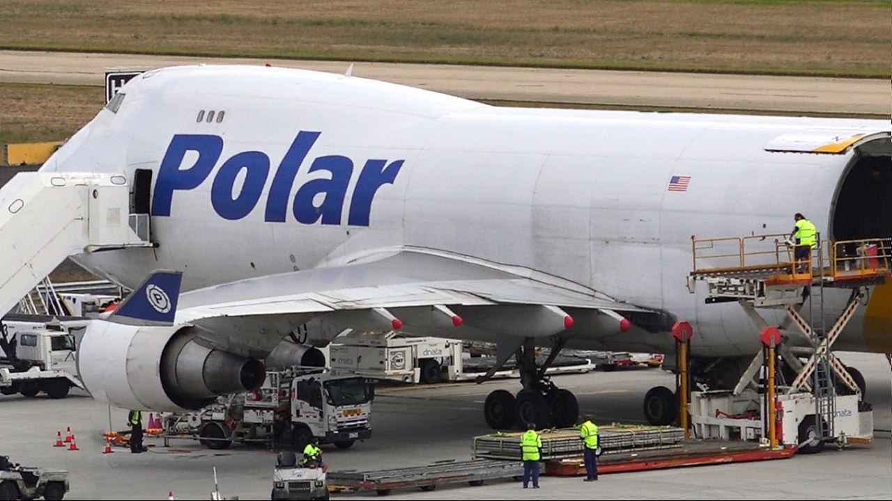 RARE Polar Air Cargo 747-400F Landing & Takeoff | DHL Hybrid ● Melbourne Airport Plane Spotting