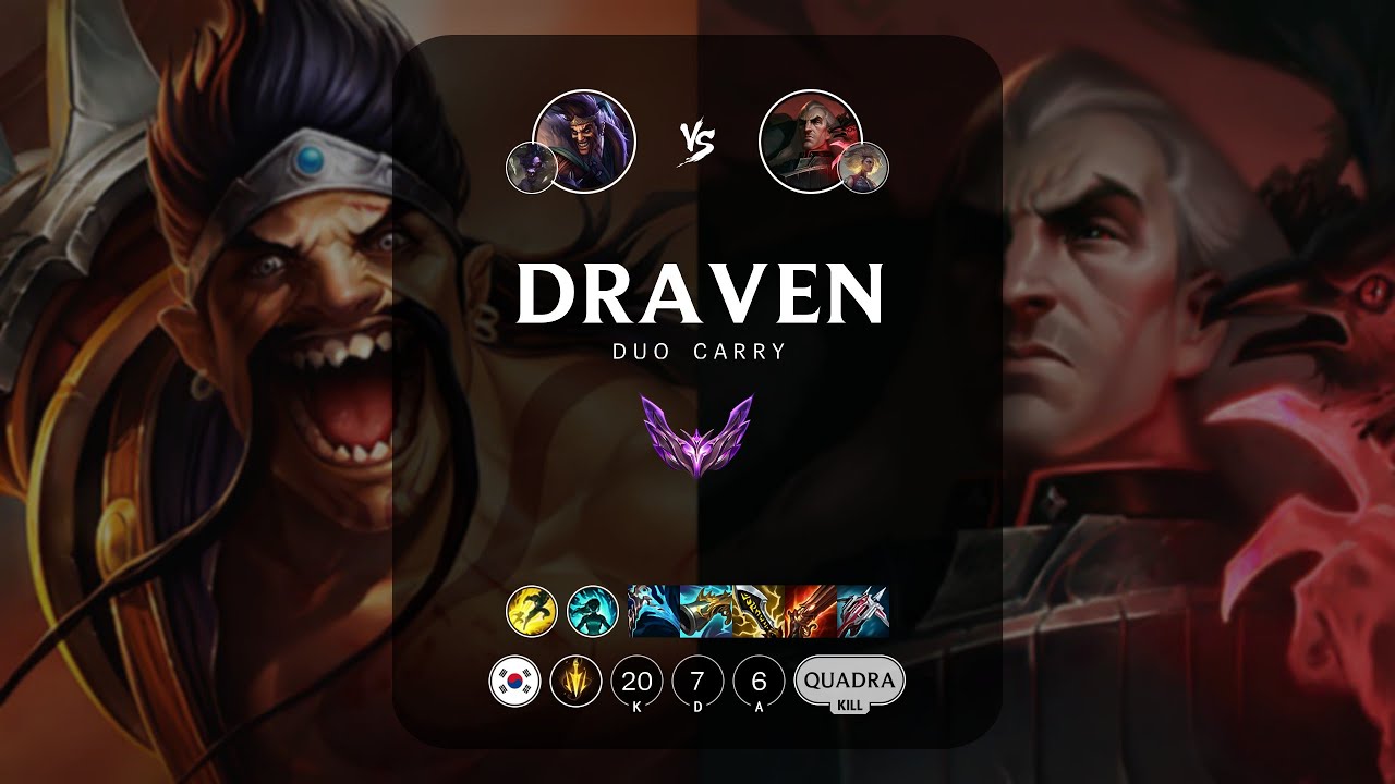 Draven ADC vs Swain - KR Master Patch 13.17