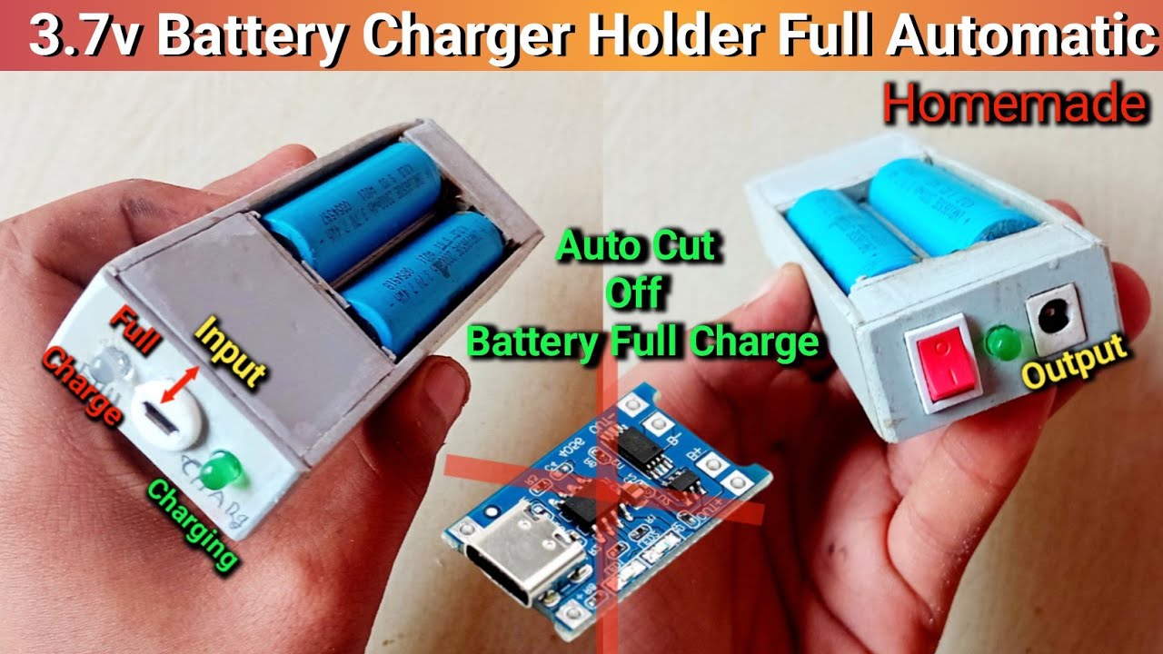 How To Make 3.7v battery charger circuit with auto cut off Battery Charger kaise banaye ||