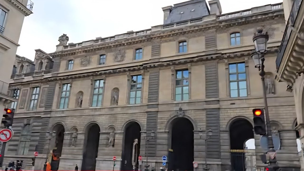 The Louvre Pyramid Museum in Paris 