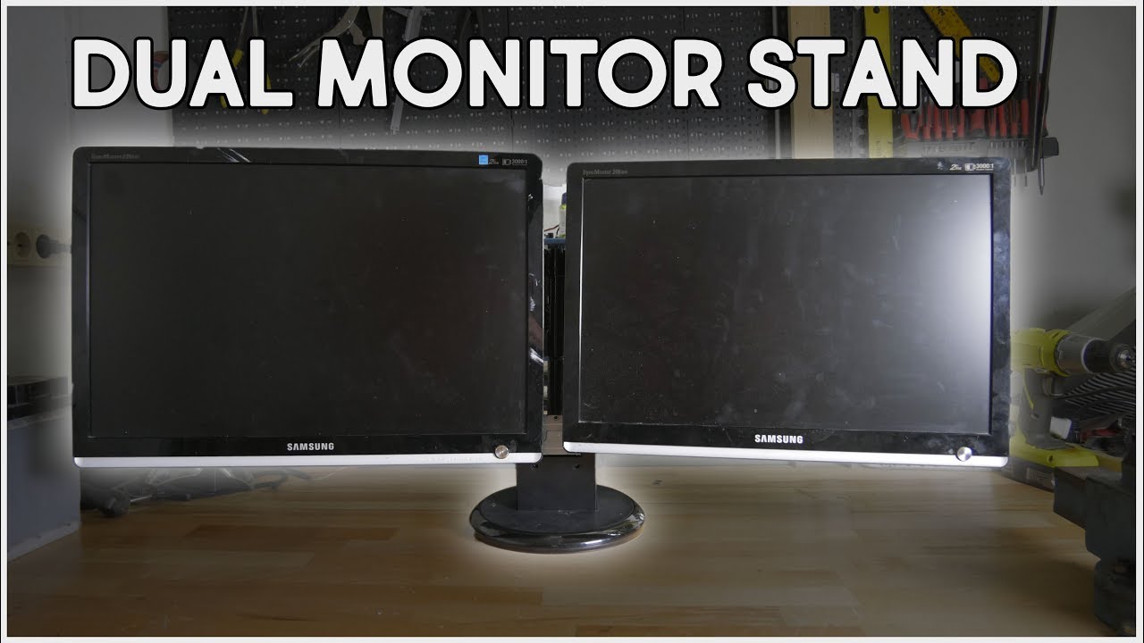 DIY Dual Monitor Stand