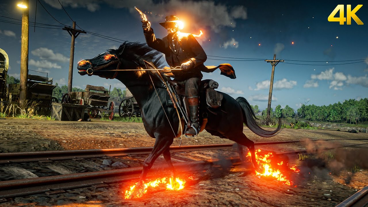 Ghost Rider Mod in Red Dead Redemption 2
