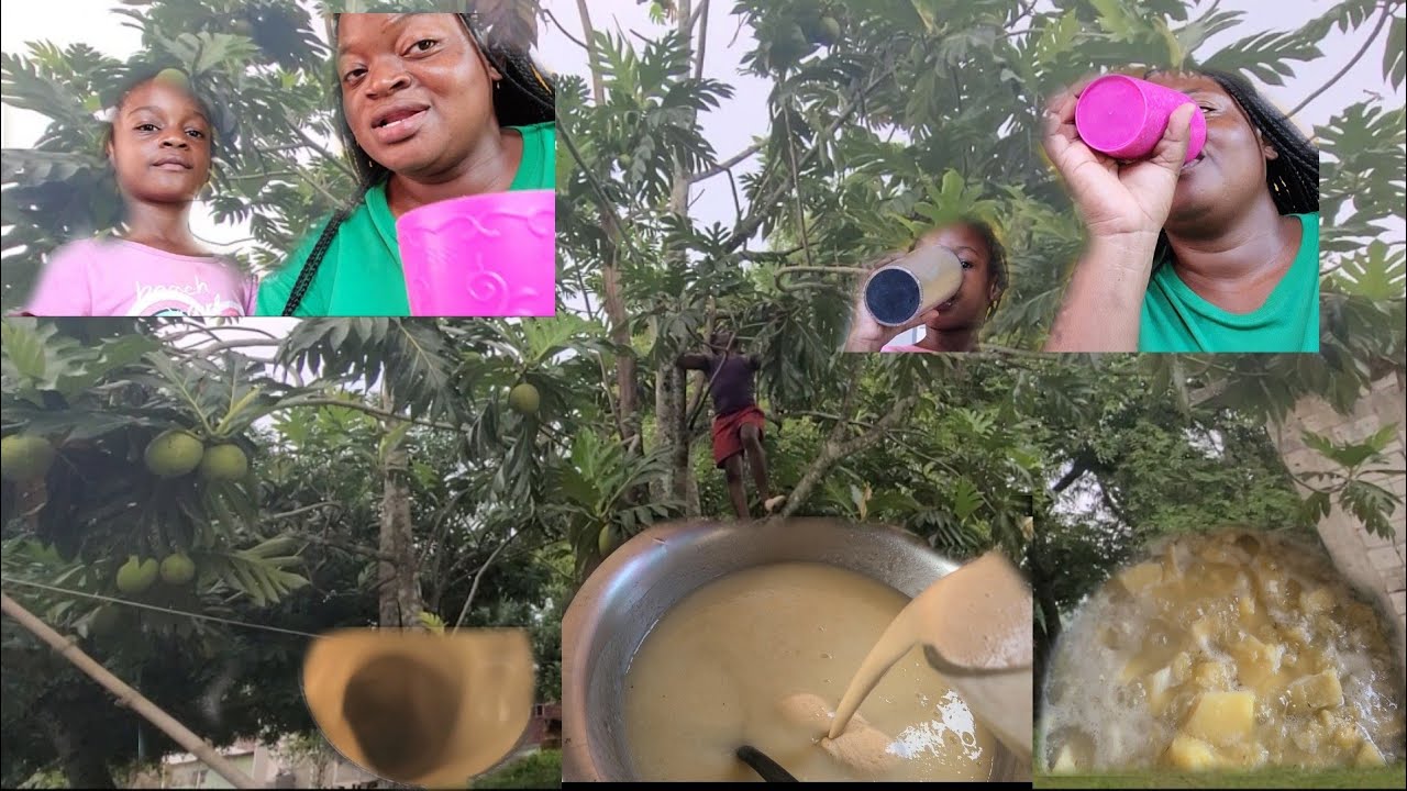 My first time making Breadfruit punch 👊