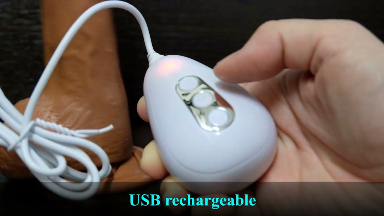 MizzZee 7-Modes Retractable Realistic Dildo Vibrator with Warmer MZ026D