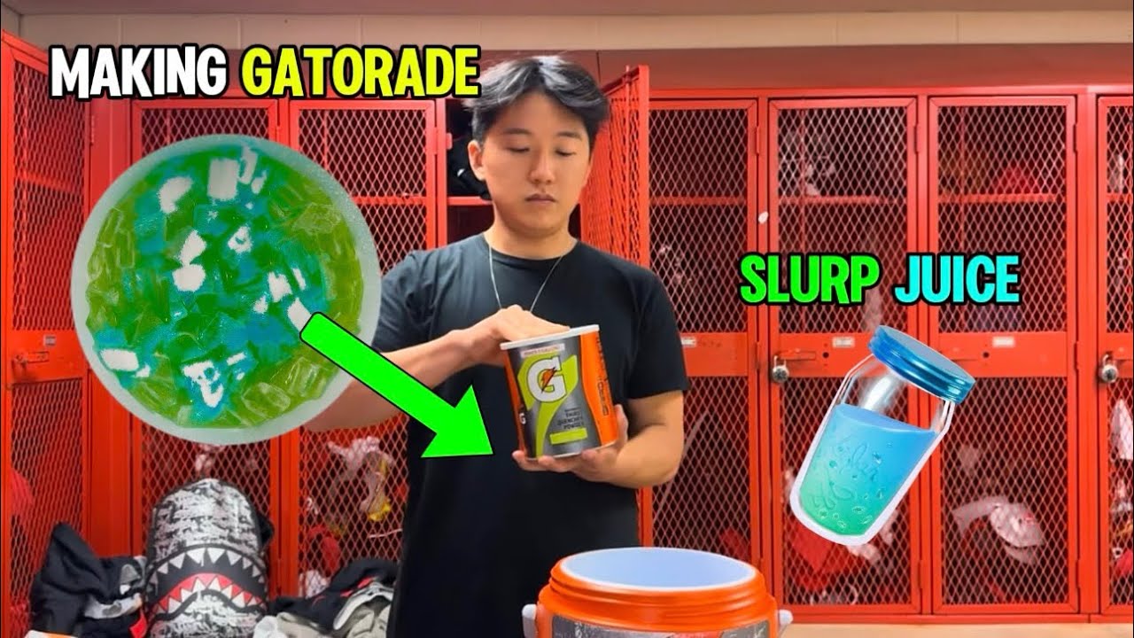 Making Gatorade for the Basketball Team - SLURP JUICE