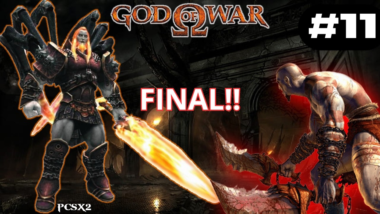 GOW 1- O BOM DE GUERRA -LUTA FINAL O (NOVO GOD OF WAR)-PS2 PCSX2