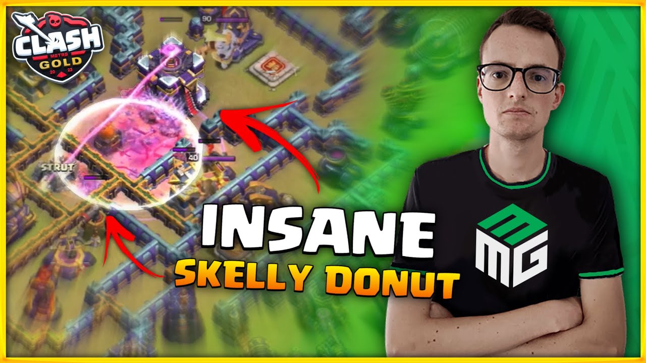 Synth&eacute; Gets The TOWNHALL With INSANE SKELLY DONUT!😱 - ClashMSTRS: Gold 2023 - Clash of Clans