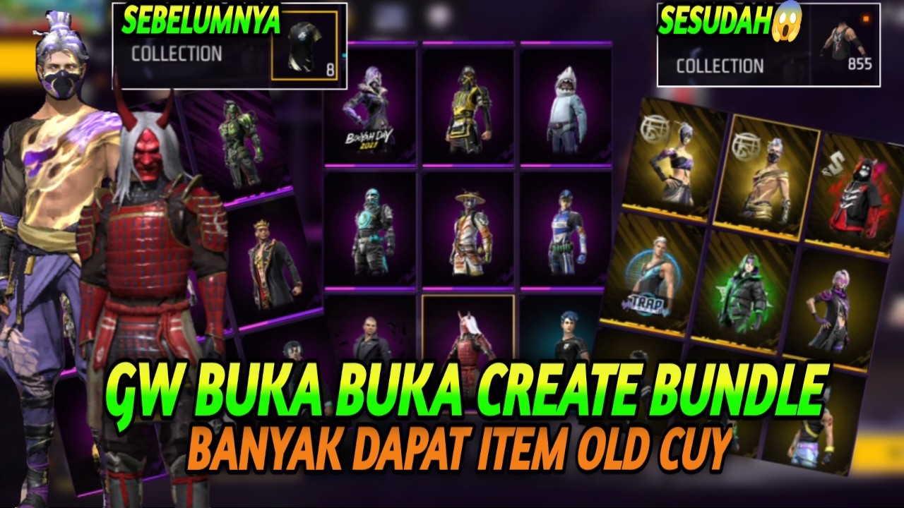BUKA CREATE FF, BUKAIN CREATE YANG ADA DI VAULT GW, REKOR BARU BUKA SEMUA CREATE BUNDLE