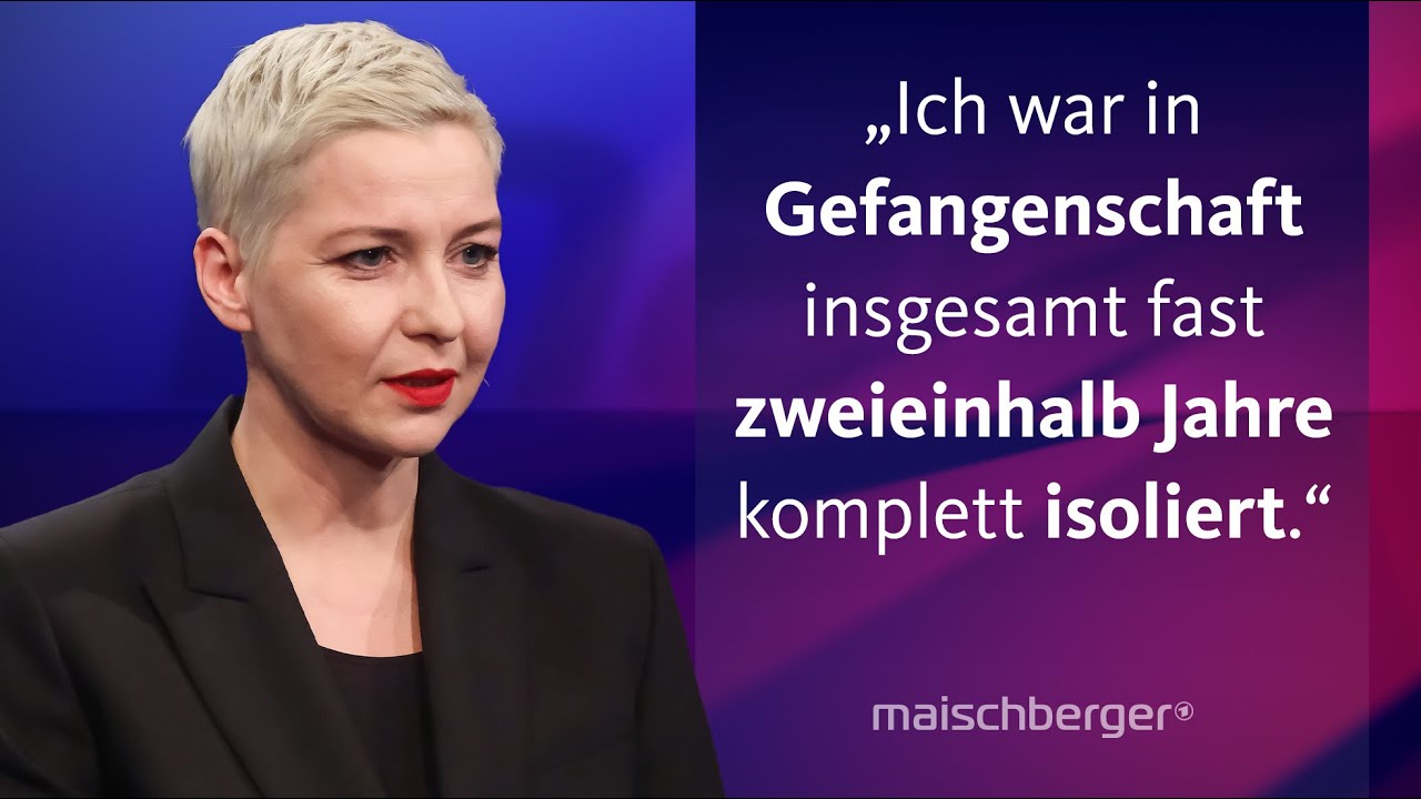 „Ich habe keine Angst – ich habe riesige Hoffnung“: Maria Kalesnikava im Gespräch | maischberger