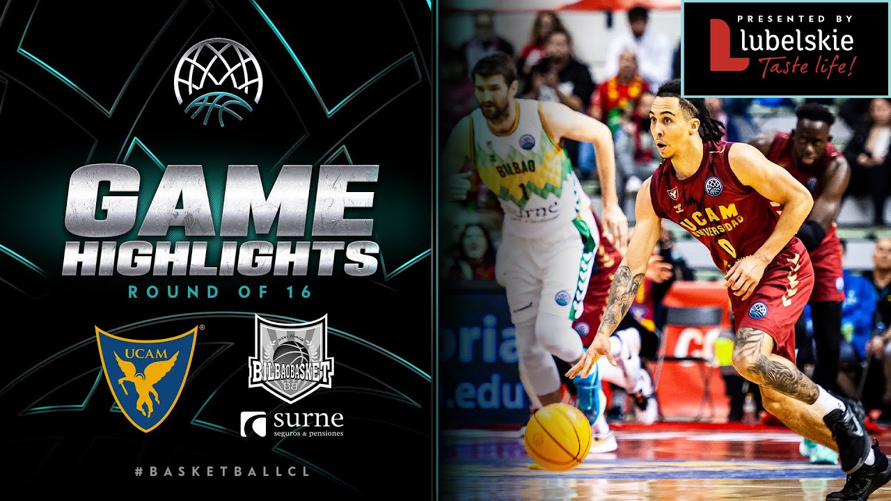 UCAM Murcia v Surne Bilbao | Round of 16 Week 2 | Highlights - Basketball Champions League 2022/23