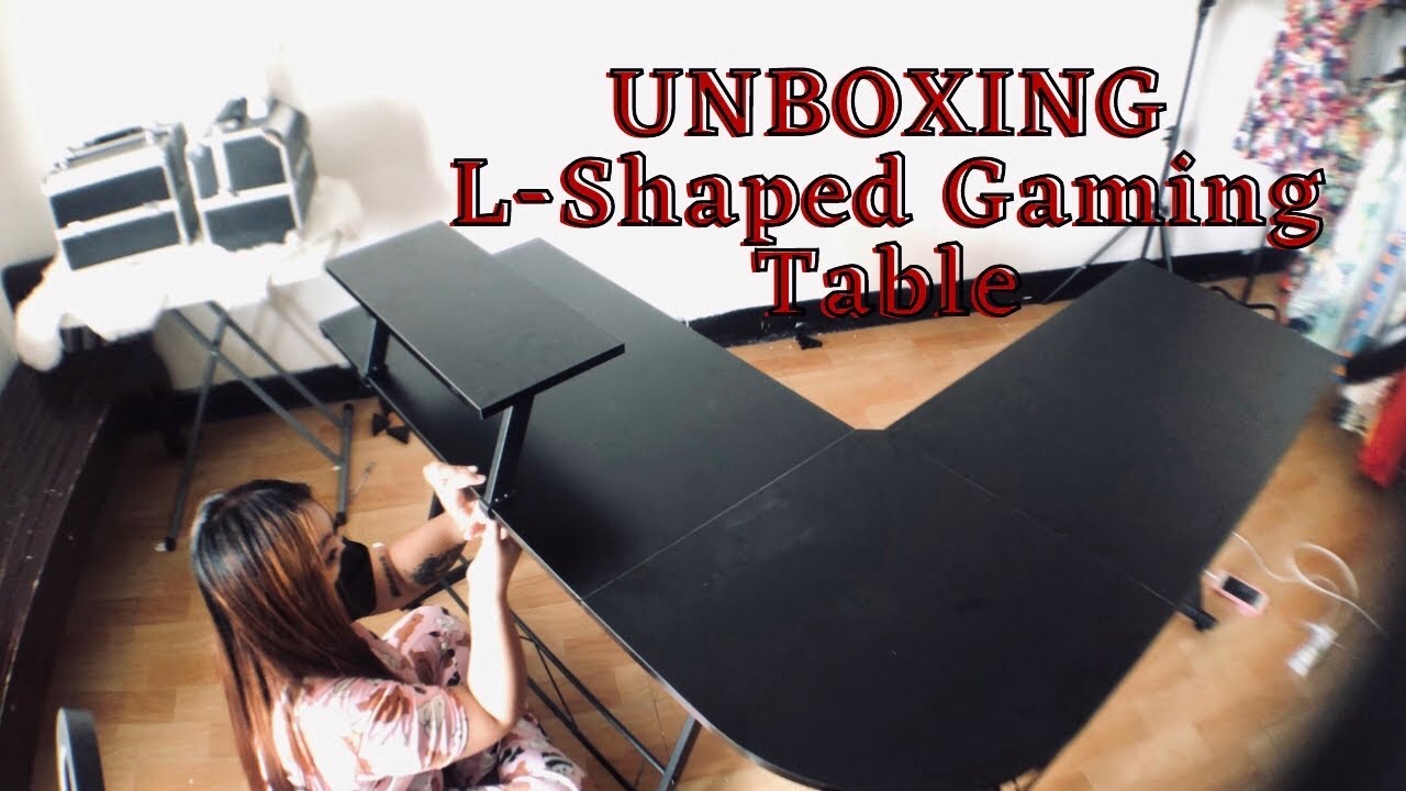 Unboxing / Assembling L-Shaped Gaming Table | Stormialena