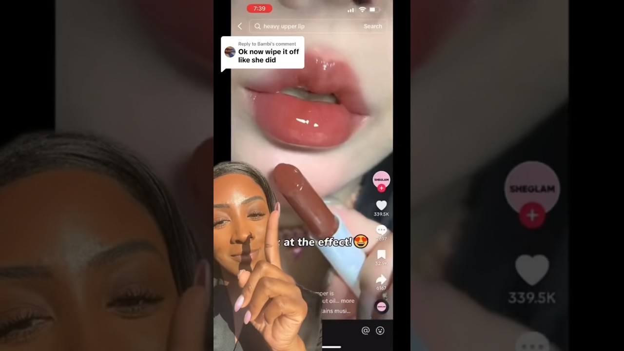 VIRAL SHEGLAM Lip Plumping Gloss😮 #makeup