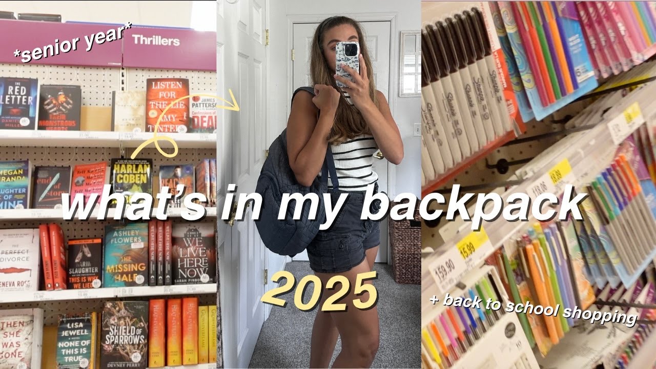 WHAT'S IN MY BACKPACK 2025 + back to school shopping!