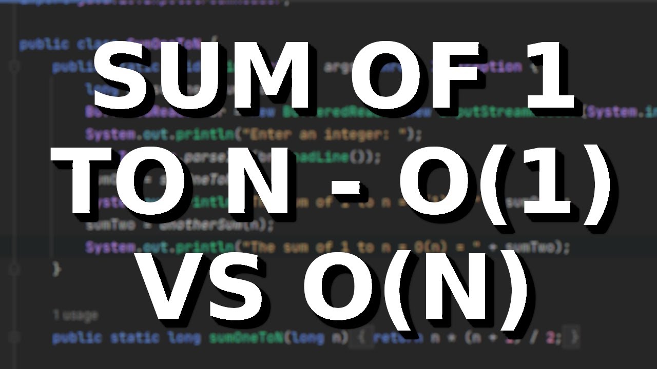 Java Sum of Numbers From 1 to N - two ways! Which one is best?