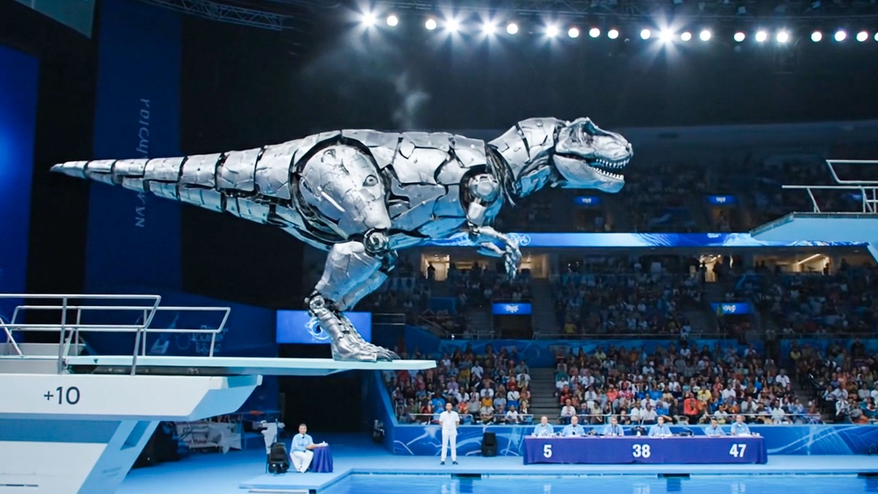 Which Robot Animal Makes the Biggest Splash? | Animal Olympics